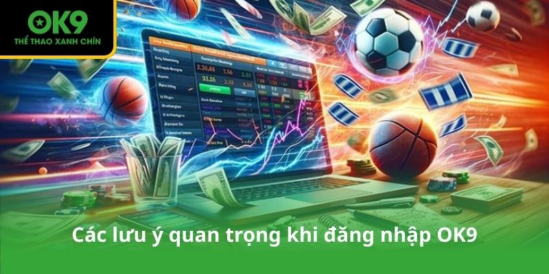Các lưu ý quan trọng khi đăng nhập OK9